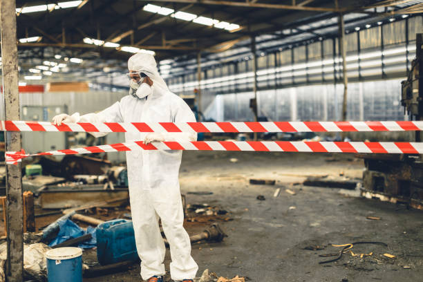 Professional Hoarding Cleanup technician working in Piñon Hills, CA